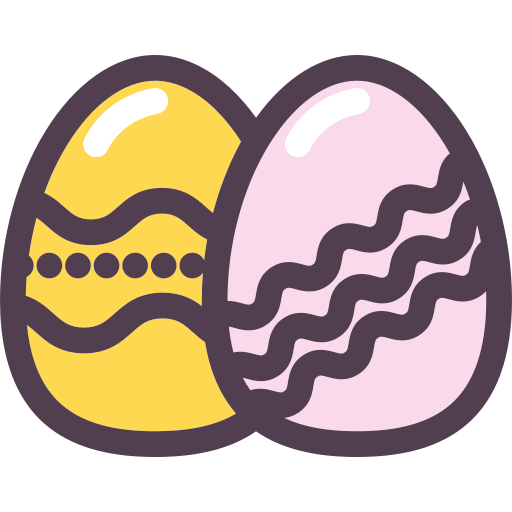 huevos de pascua Generic Outline Color icono