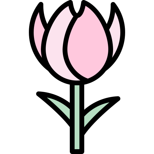 Тюльпан Generic Outline Color иконка