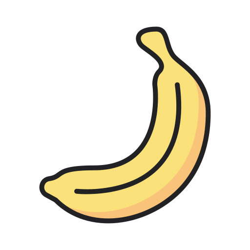 banana Generic Outline Color Ícone