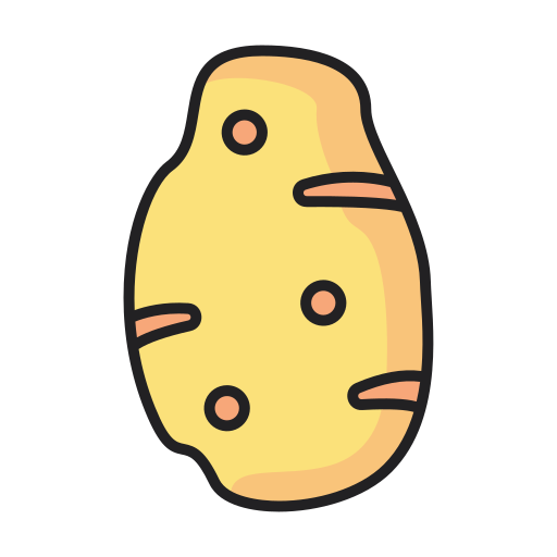 Potato Generic Outline Color icon