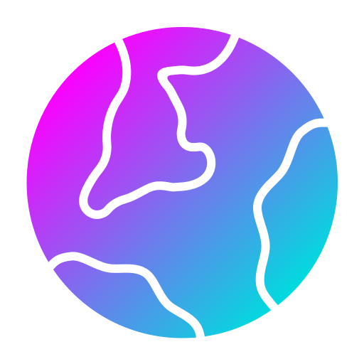 Глобус Generic Flat Gradient иконка
