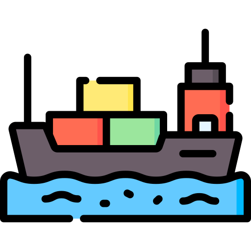 Грузовое судно Special Lineal color иконка