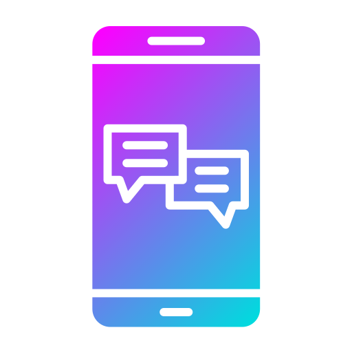 Mobile chat Generic Flat Gradient icon