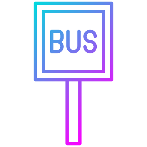 Bus stop Generic Gradient icon