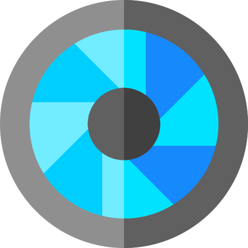 レンズ Basic Rounded Flat icon
