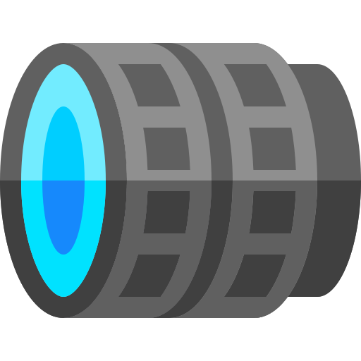 Lens Basic Rounded Flat icon