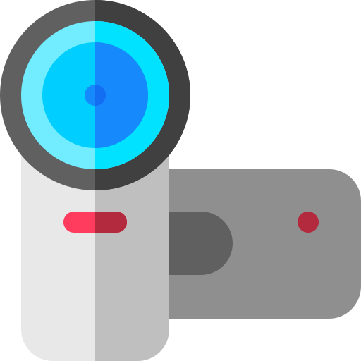 비디오 카메라 Basic Rounded Flat icon