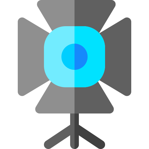 Прожектор Basic Rounded Flat иконка