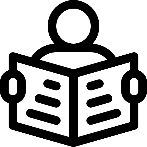 czytać Basic Rounded Lineal ikona