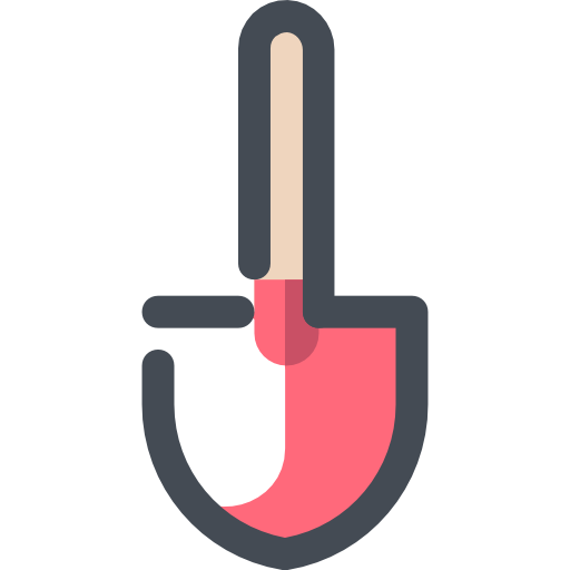 Shovel Sergei Kokota Lineal Color icon