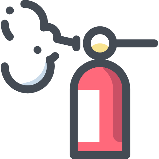 extintor de incendios Sergei Kokota Lineal Color icono