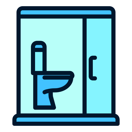 toilet Generic Outline Color icoon