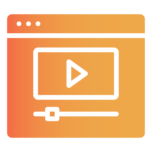 video Generic Flat Gradient icono