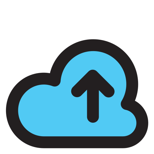 Cloud upload Generic Outline Color icon