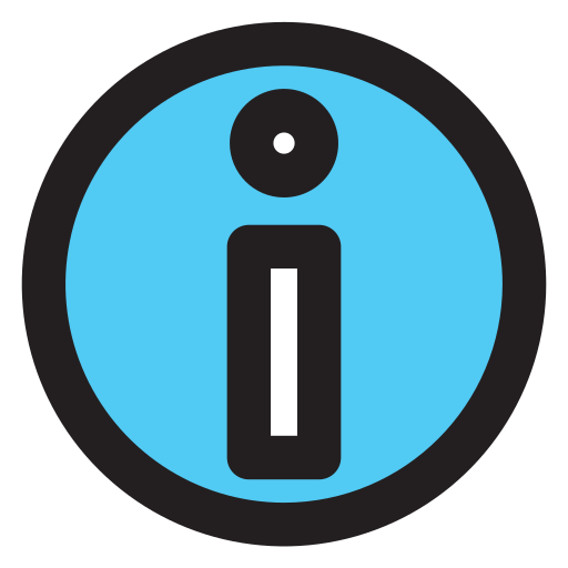 botón de información Generic Outline Color icono