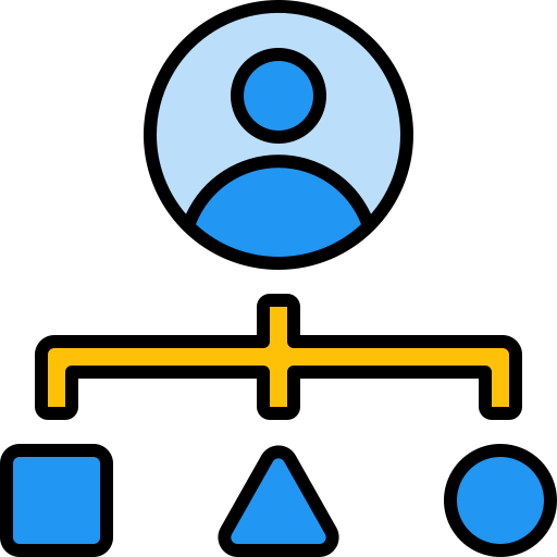 coordinazione Generic Outline Color icona