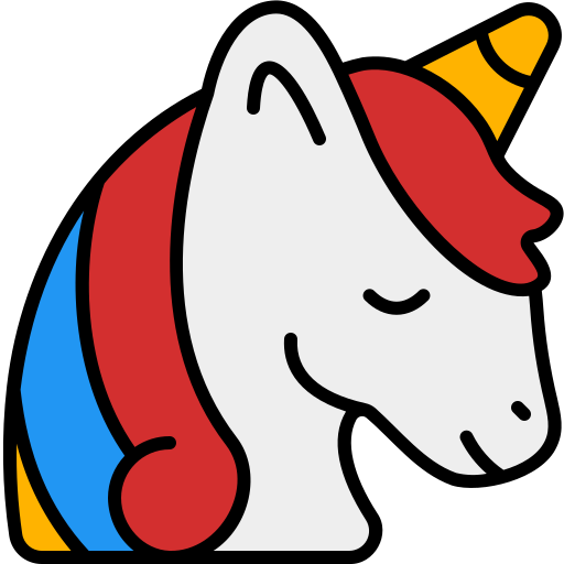 Unicorn Generic Outline Color icon