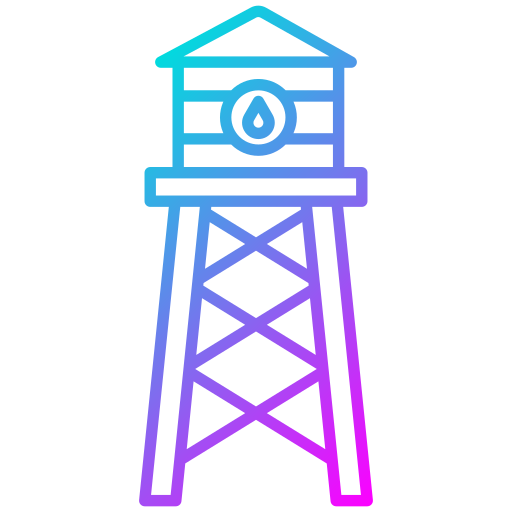 Water tower Generic Gradient icon