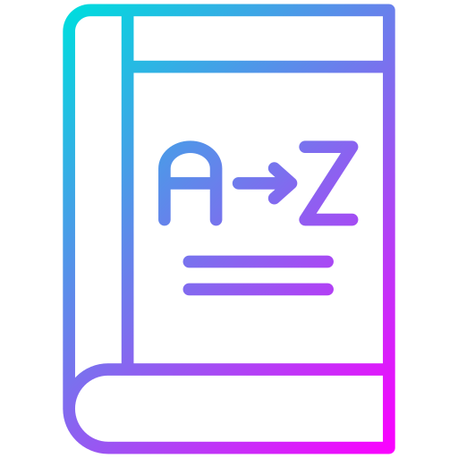 From a to z Generic Gradient icon