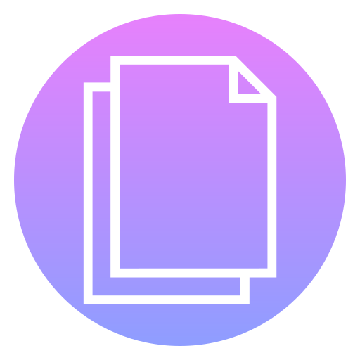 Copy Generic Flat Gradient icon