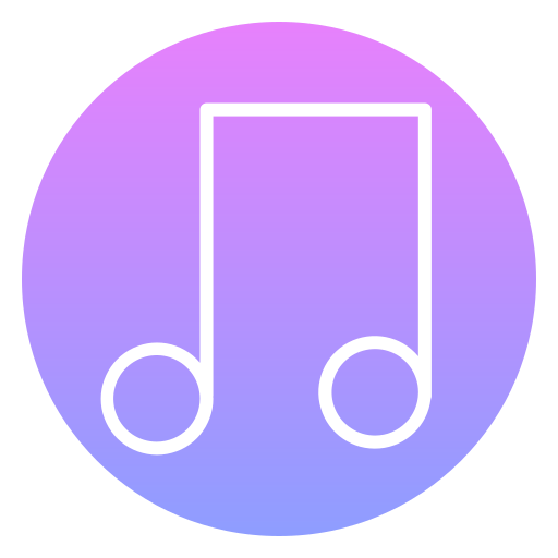 muziek Generic Flat Gradient icoon
