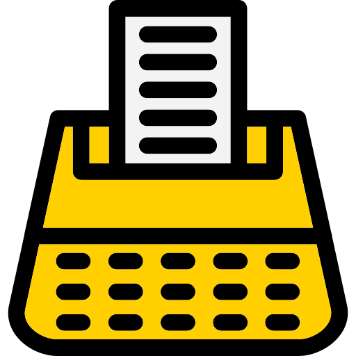 machine à écrire Generic Outline Color Icône