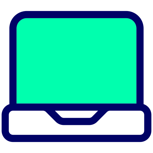 랩탑 Generic Outline Color icon