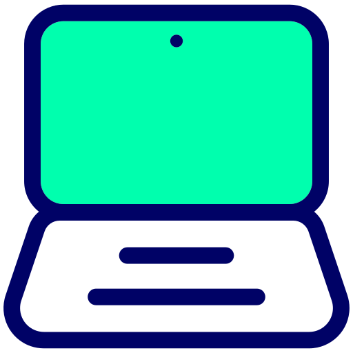 랩탑 Generic Outline Color icon