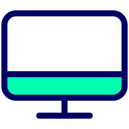 monitor Generic Outline Color icoon