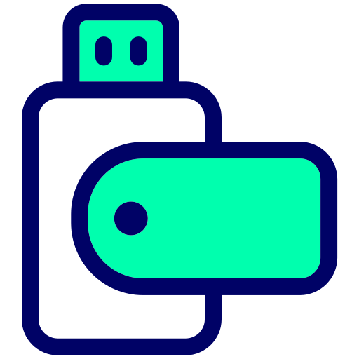 usb Generic Outline Color icoon