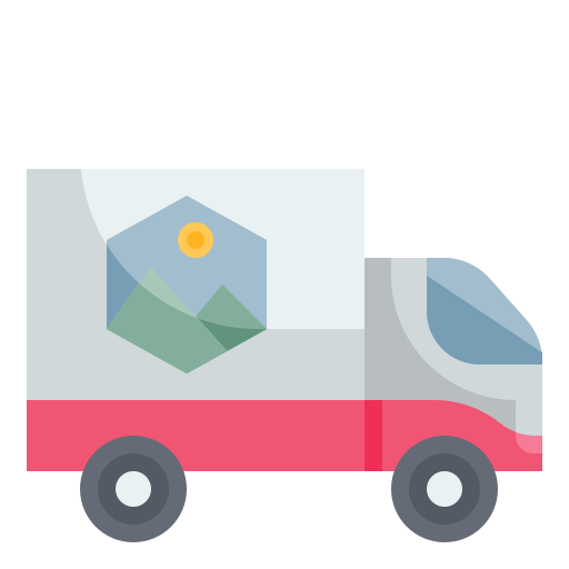 Truck Wanicon Flat icon