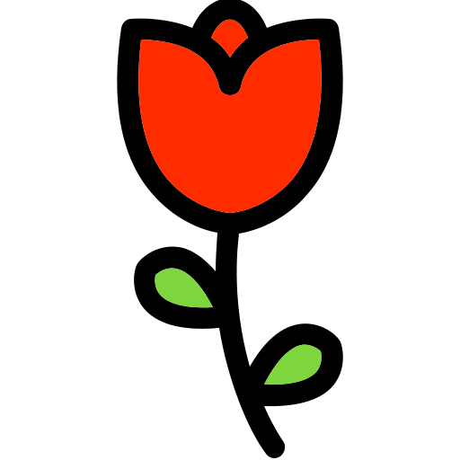 チューリップ Generic Outline Color icon