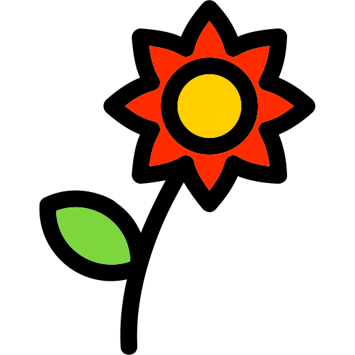 花 Generic Outline Color icon