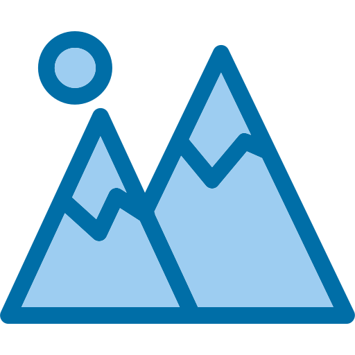 montaña Generic Blue icono