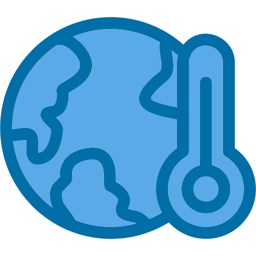 Global warming Generic Blue icon