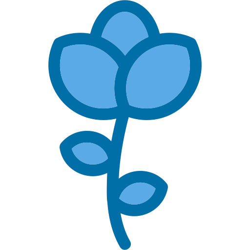 꽃 Generic Blue icon