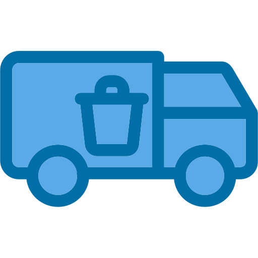 Garbage truck Generic Blue icon
