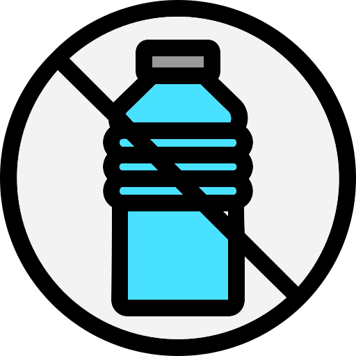 geen plastic flessen Generic Outline Color icoon