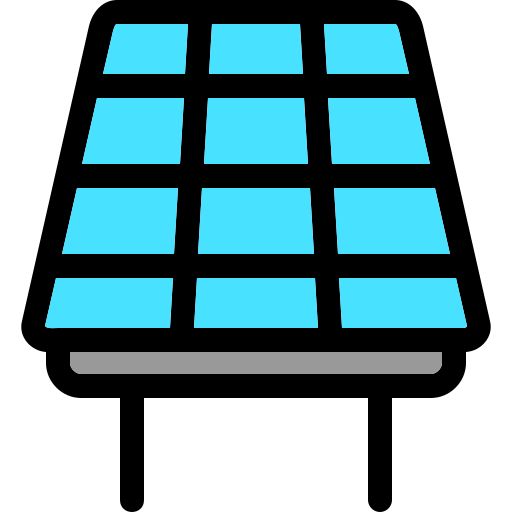 Solar panel Generic Outline Color icon