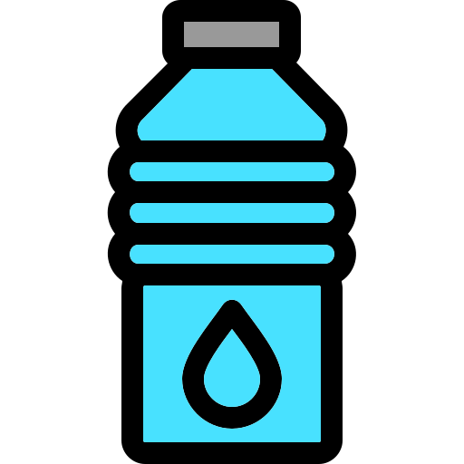 bottiglia d'acqua Generic Outline Color icona