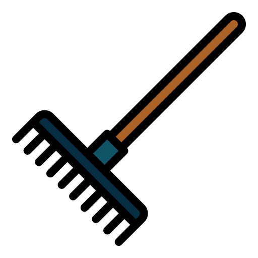 レーキ Generic Outline Color icon