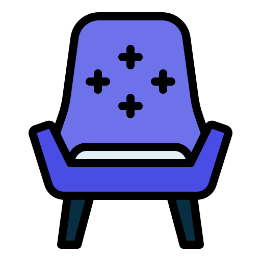 Armchair Generic Outline Color icon