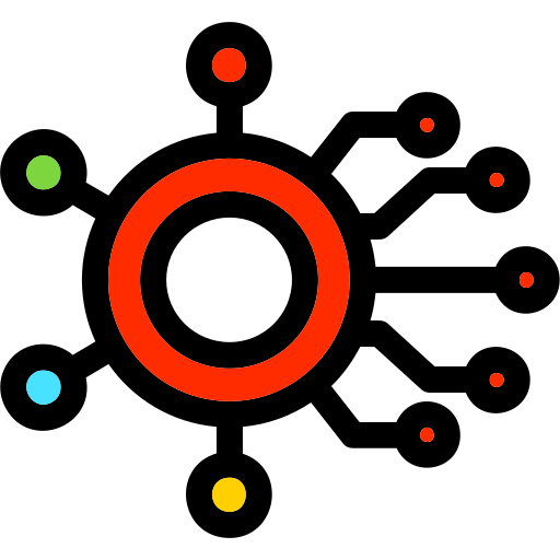 la red Generic Outline Color icono