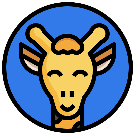 Żyrafa Generic Outline Color ikona