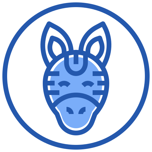 シマウマ Generic Blue icon