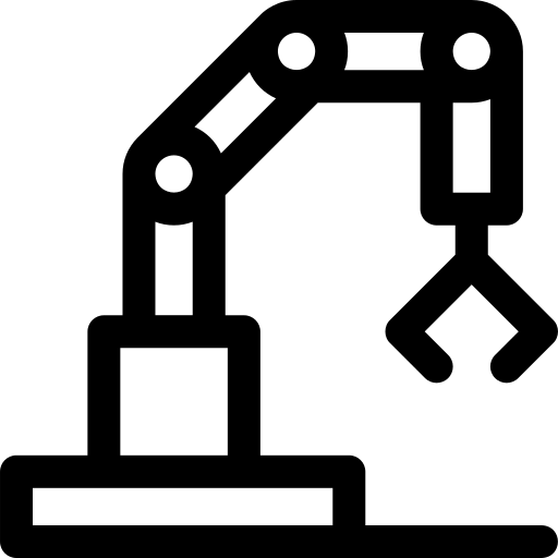 braccio robotico Basic Rounded Lineal icona