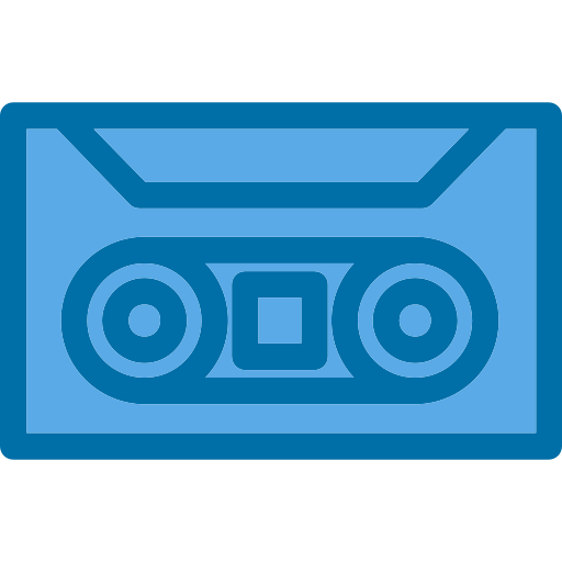 cinta de casete Generic Blue icono