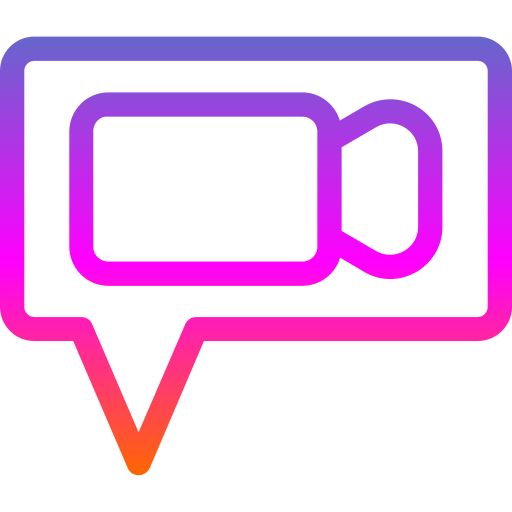 video-chat Generic Gradient icon