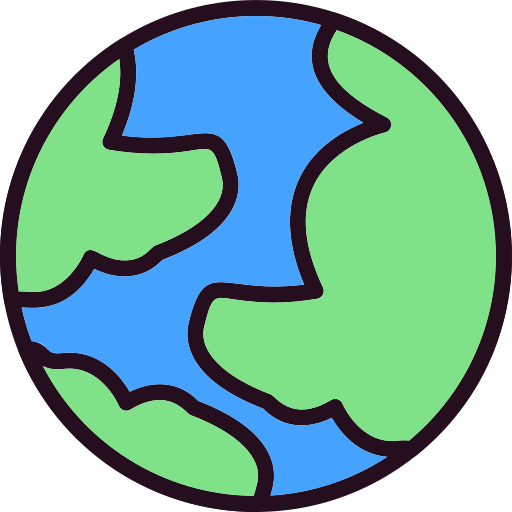 Earth globe Generic Outline Color icon