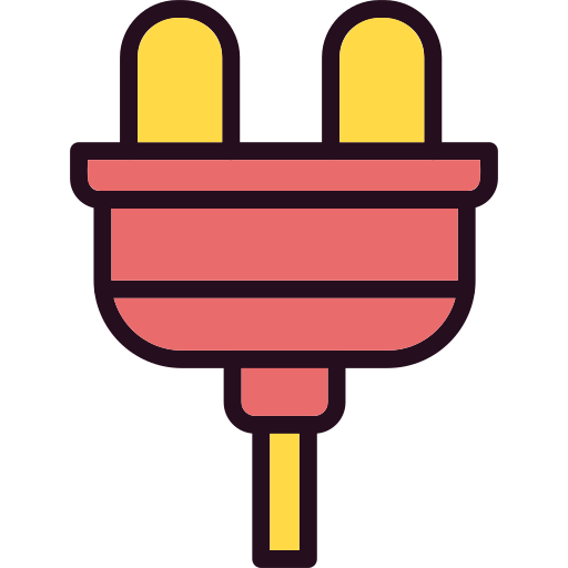 플러그 Generic Outline Color icon